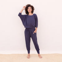 Yoga-Shirt 3/4 Frida nightblue - Onesize - YOGISHOP