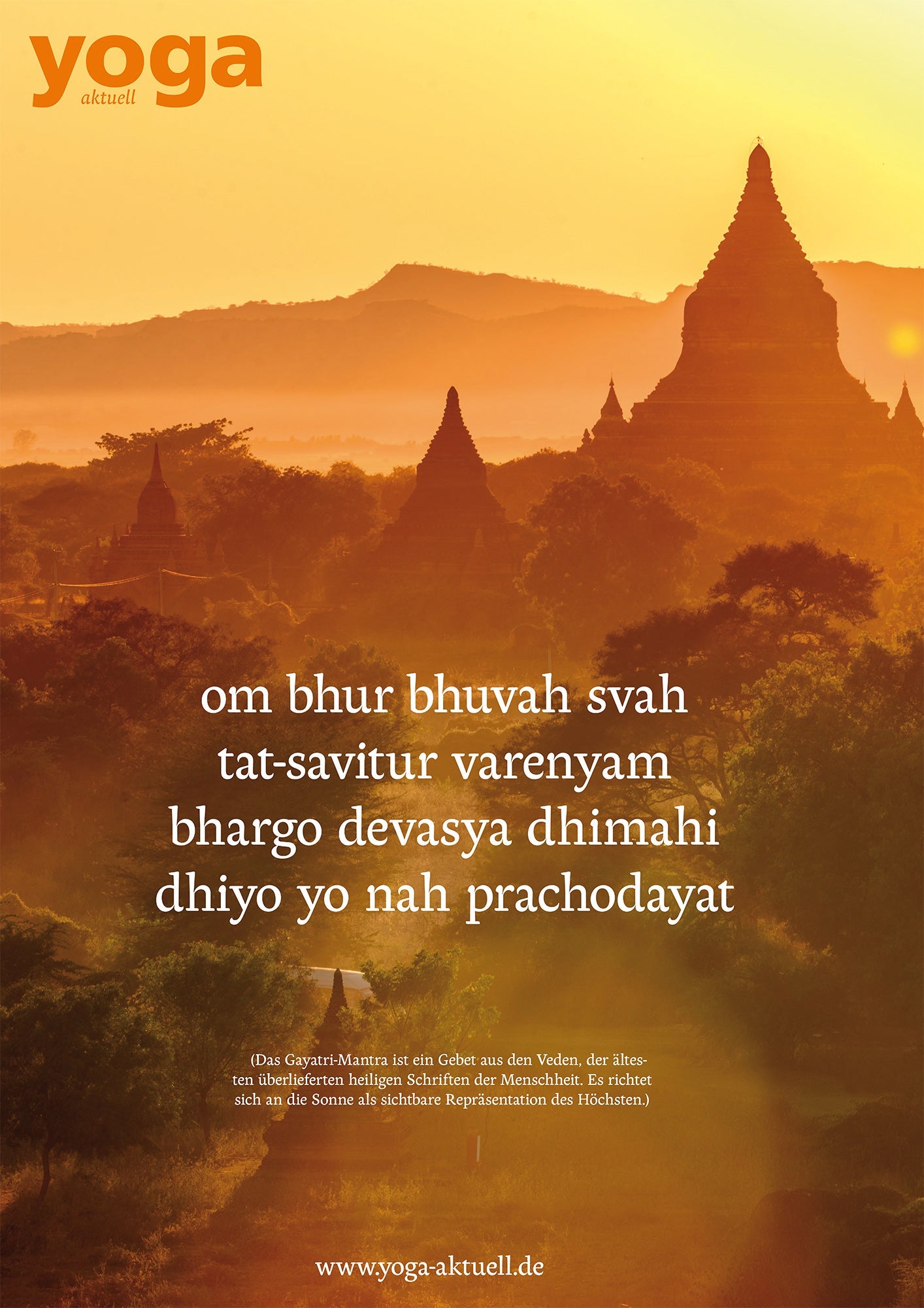 "Gayatri Mantra" Poster DIN A1 - YOGISHOP