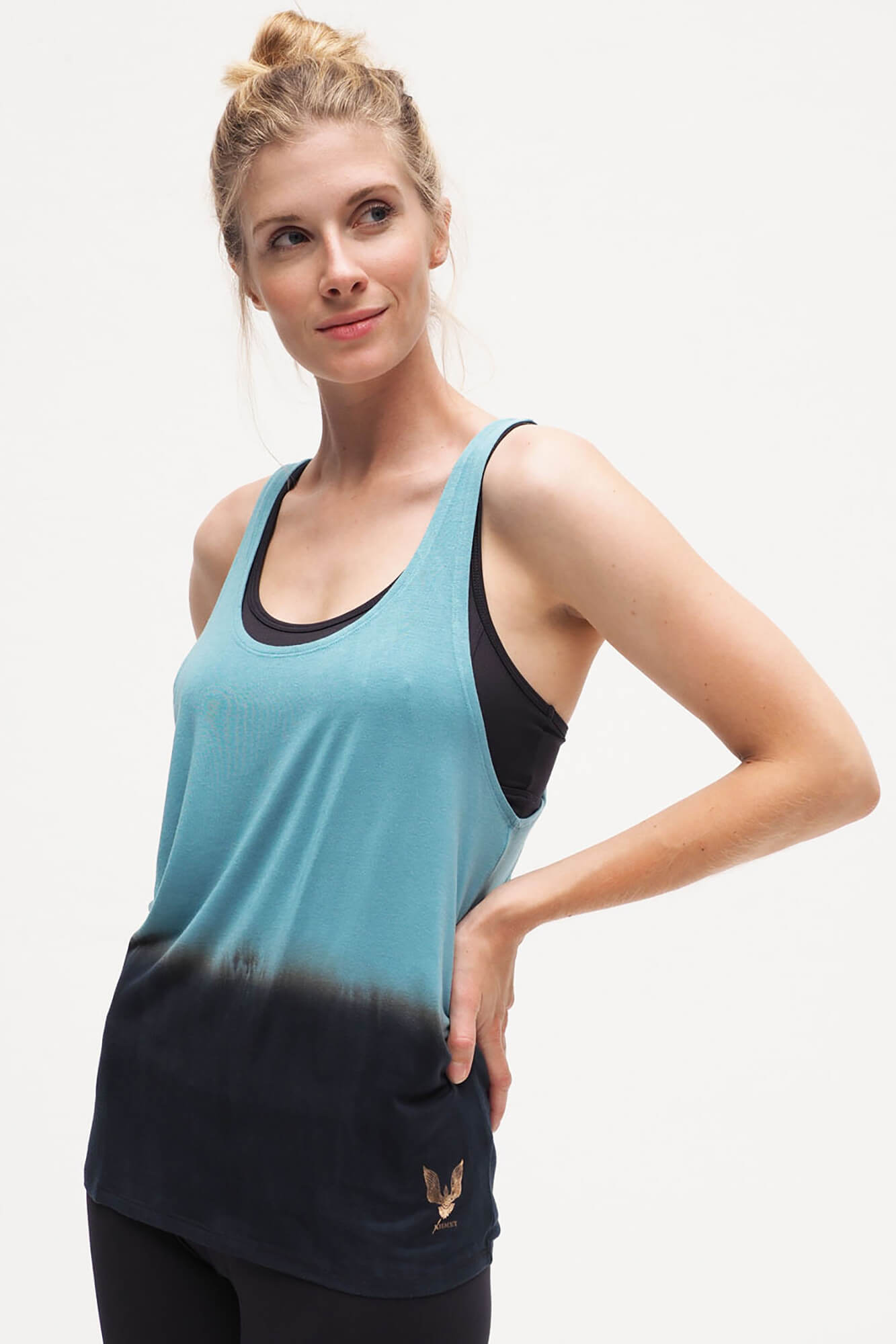 Aja Tank - Batik turquoise - YOGISHOP