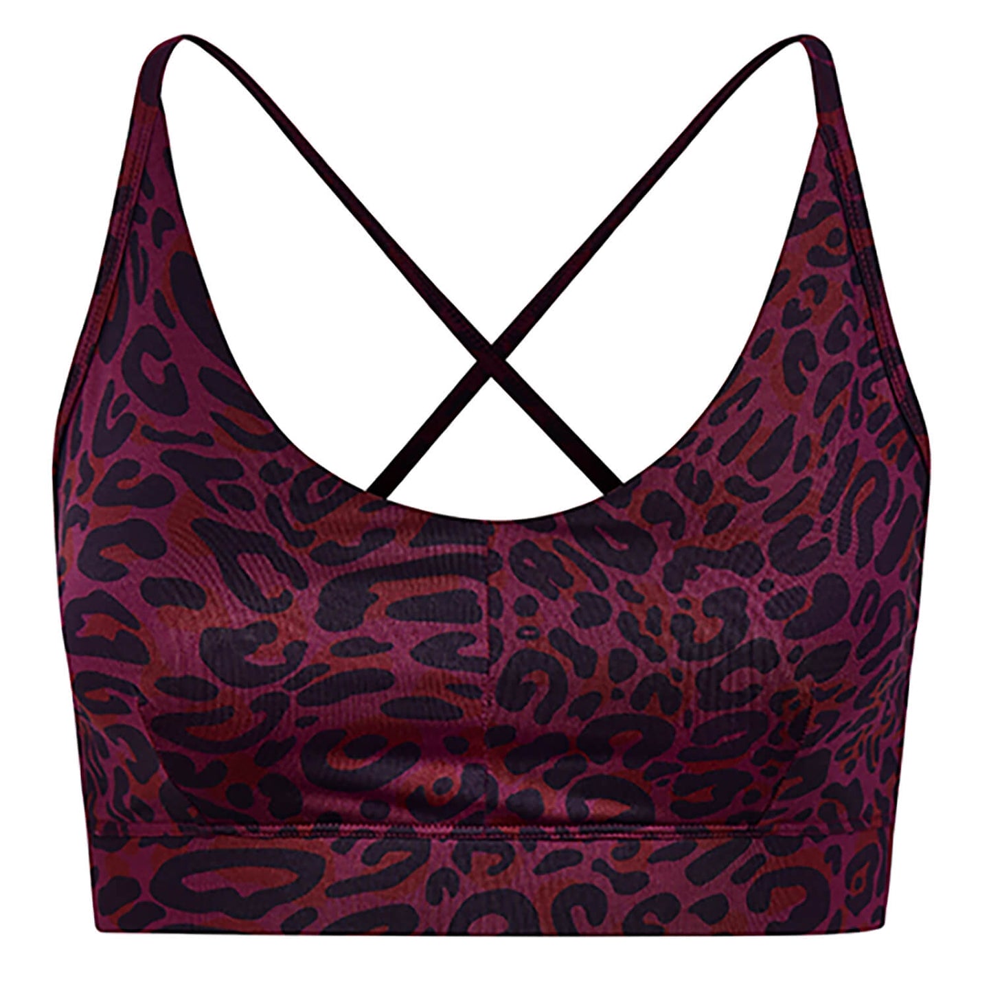 Yoga Bra Amba leo - ruby - YOGISHOP