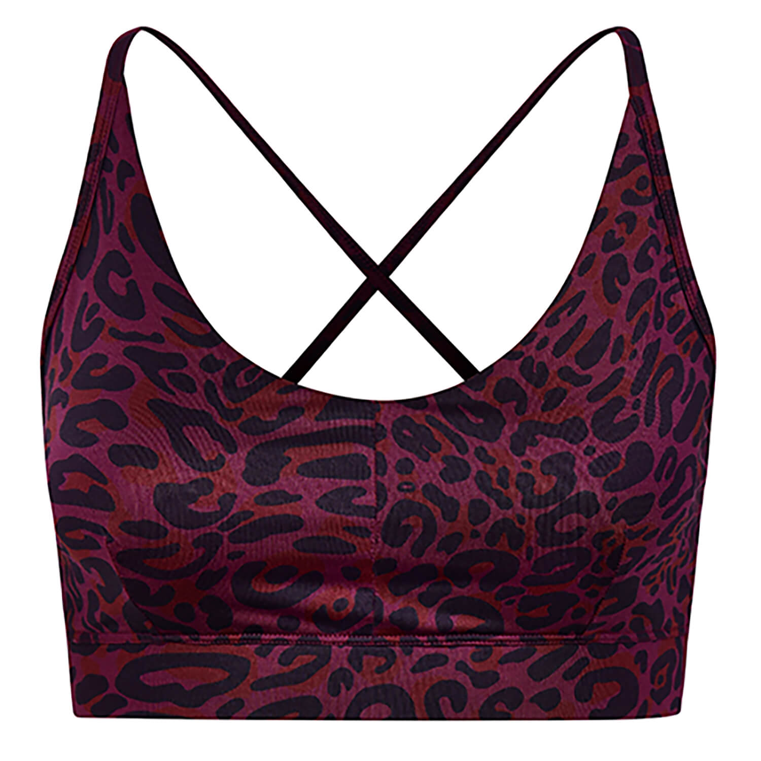 Yoga Bra Amba leo - ruby - YOGISHOP