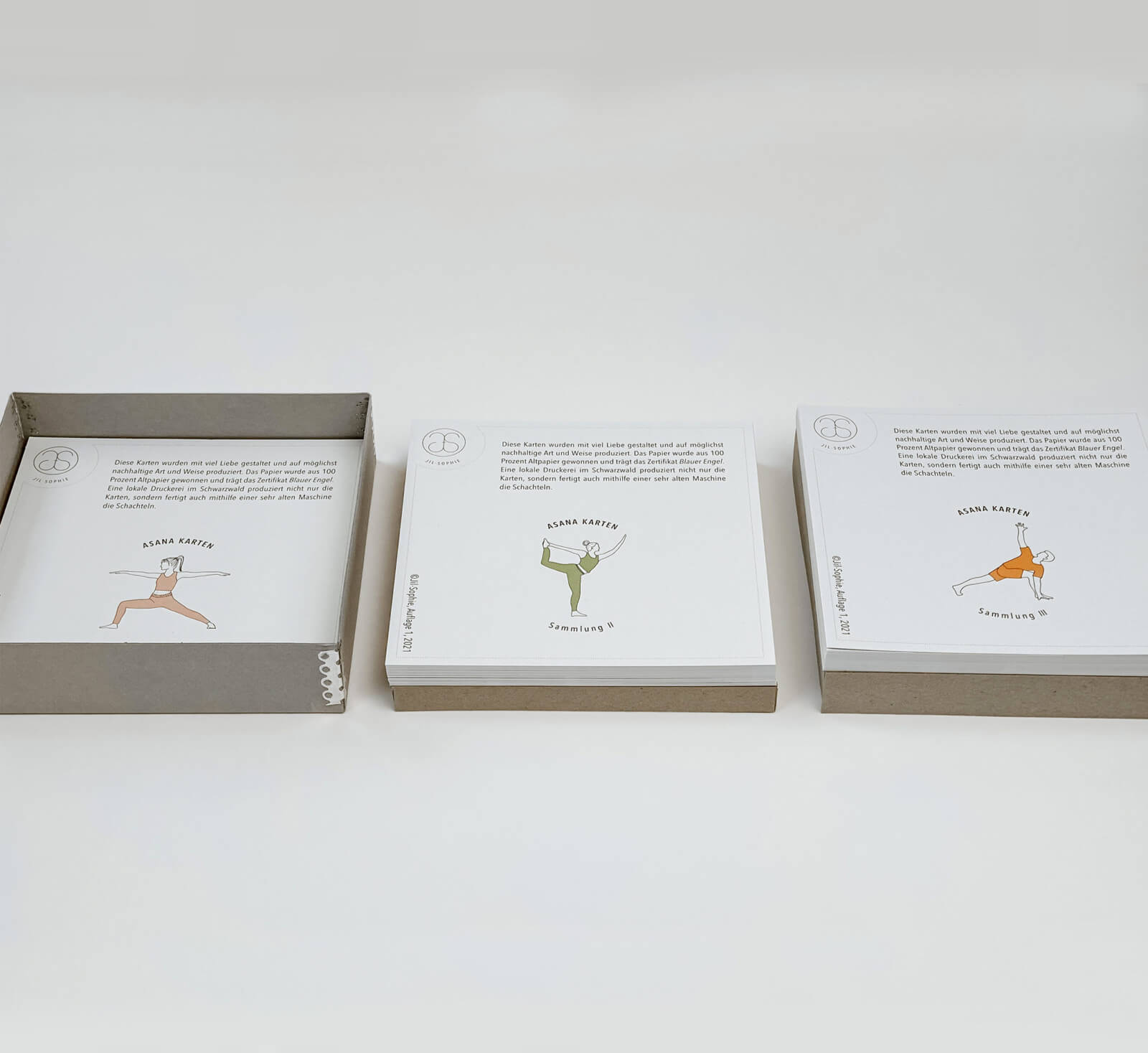 Asanakarten - Sammlung 1- 3 mit Box - YOGISHOP