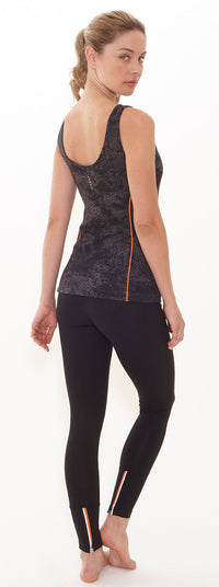 Yoga-Tank-Top mit Bra - snakeskin - YOGISHOP