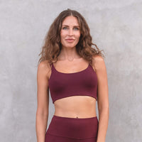 Yoga-Bra Carmen - burgundy - YOGISHOP