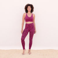 Yoga-Leggings Tosca - tencel berry - YOGISHOP