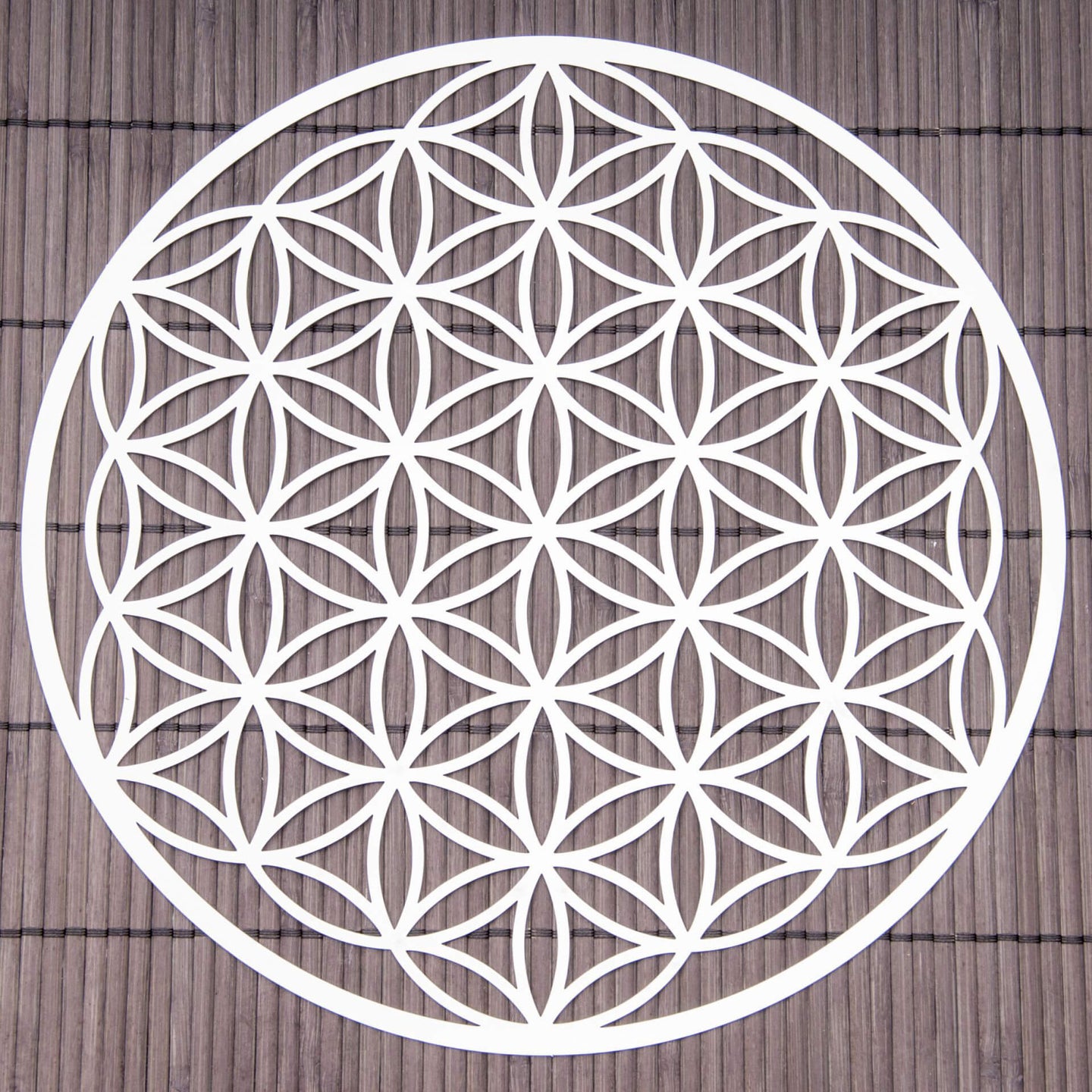 Blume des Lebens Wandschmuck aus Edelstahl - YOGISHOP