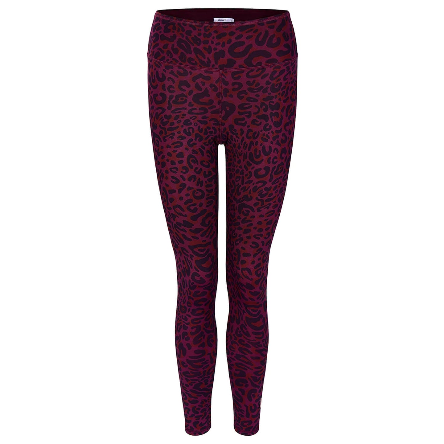 Yoga-Leggings Ganga 7/8 leo - ruby - YOGISHOP