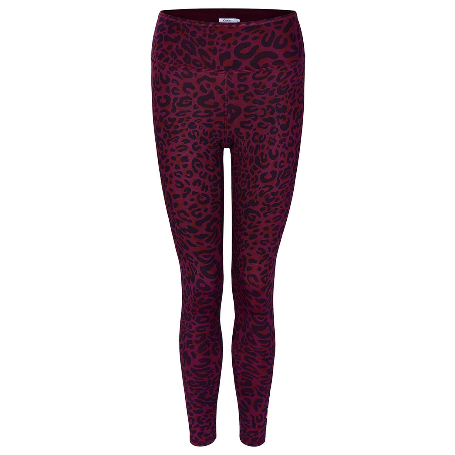 Yoga-Leggings Ganga 7/8 leo - ruby - YOGISHOP
