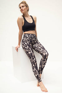 Yoga-Leggings Ganga 7/8 - wild skin - YOGISHOP