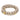 Hand-Mala Vintage Wood - GOA, natur & goldplattiert - YOGISHOP