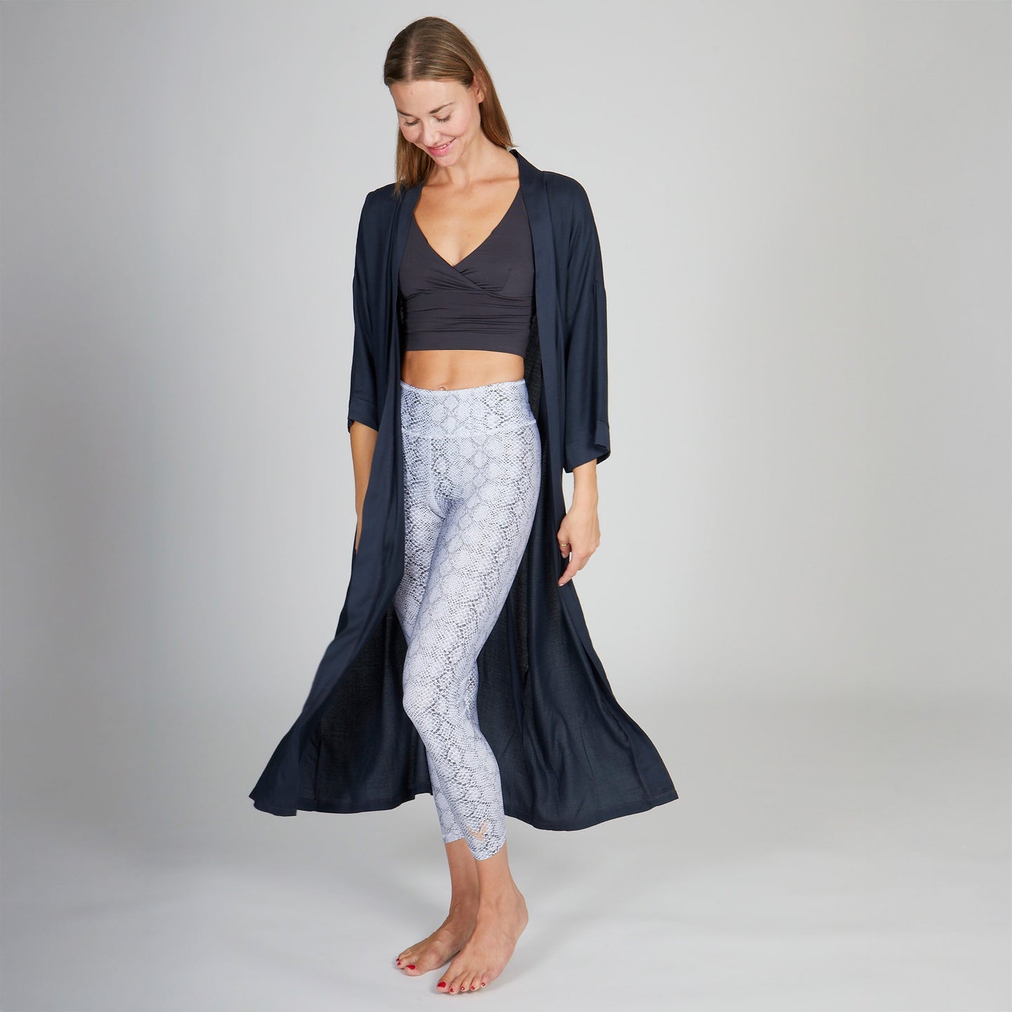 Kimono anthracite - One Size - YOGISHOP