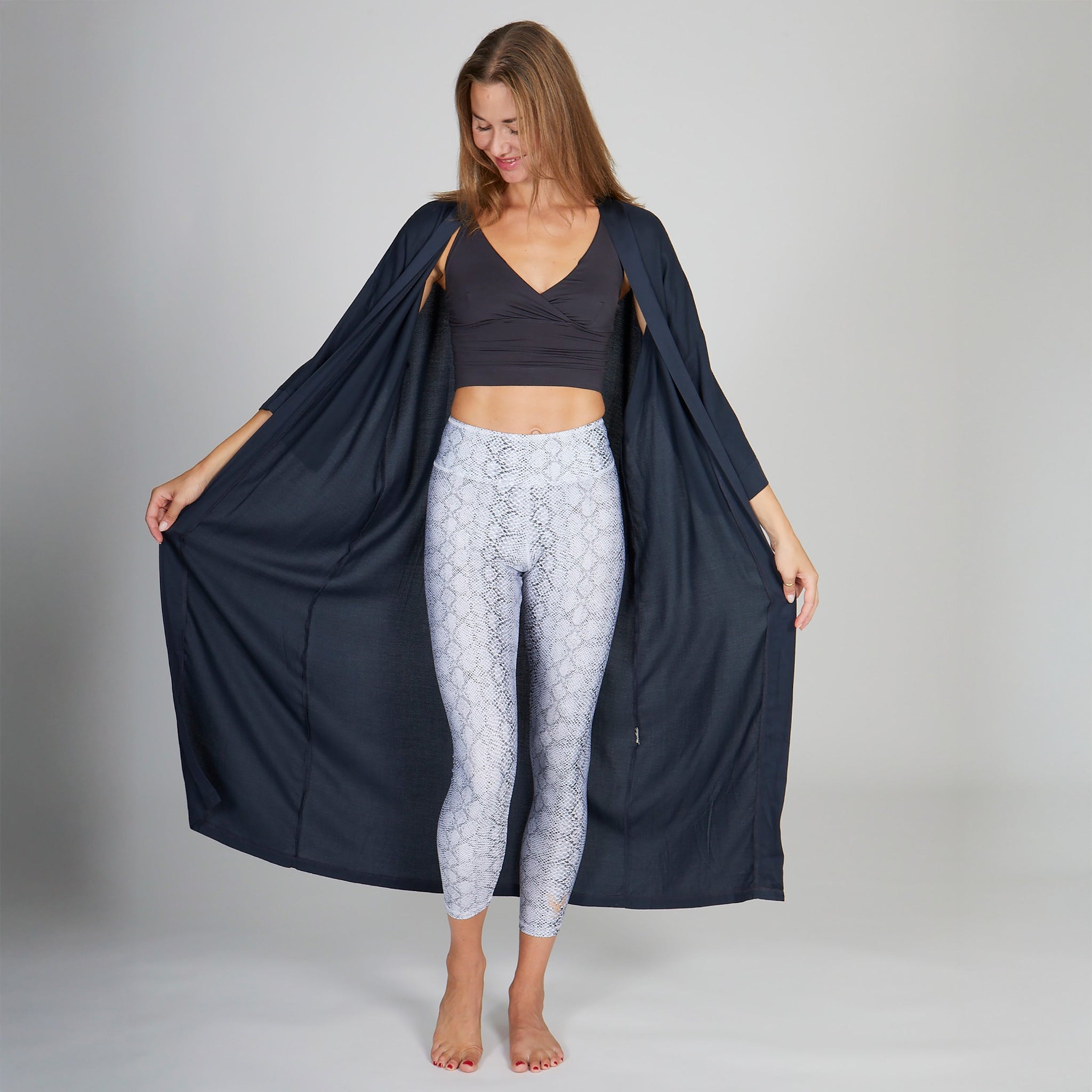 Kimono anthracite - One Size - YOGISHOP