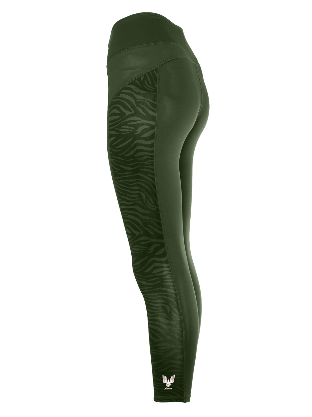 Yoga-Leggings Anisha - deep jade/zebra - YOGISHOP