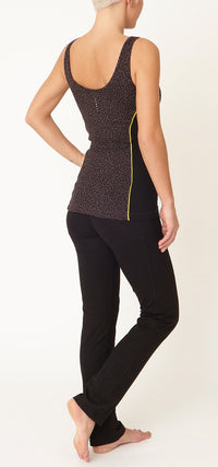 Yoga-Tank-Top mit Bra - leopard - YOGISHOP