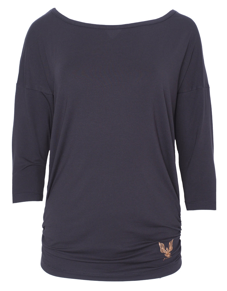 Yoga Longsleeve-Top Shula - anthracite - YOGISHOP