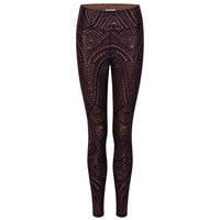 Yoga-Leggings Lux spirit - plum - YOGISHOP