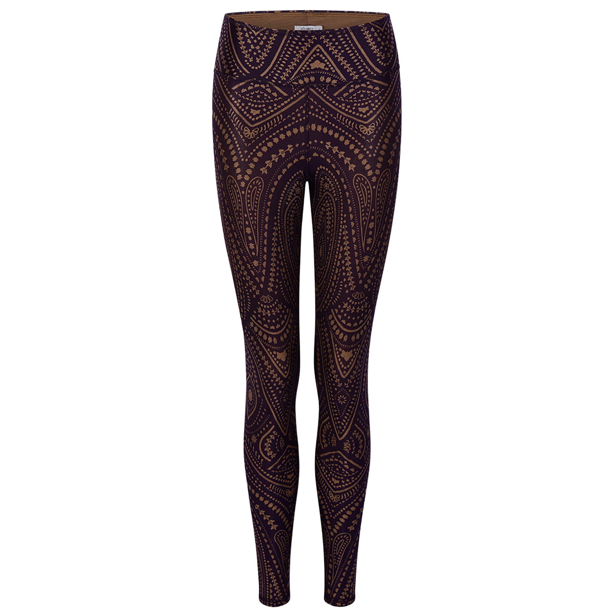 Yoga-Leggings Lux spirit - plum - YOGISHOP