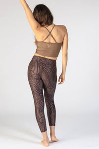 Yoga-Leggings Lux spirit - plum - YOGISHOP