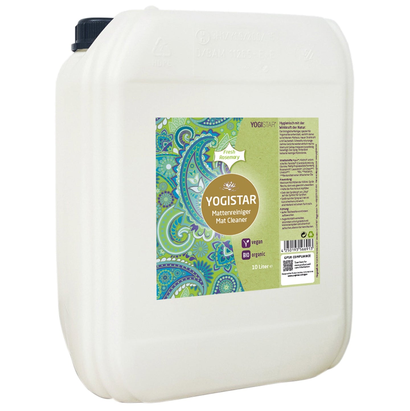 Bio Yogamåtte-Renser - frisk rosmarin - 10 l