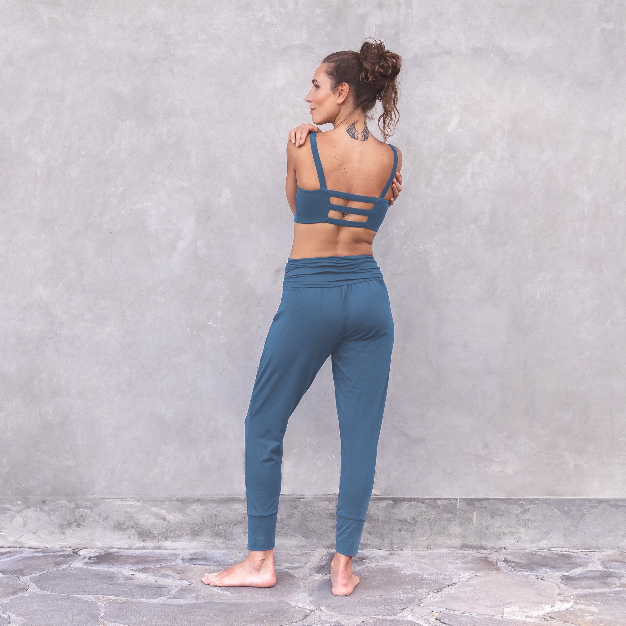 Yoga-Pants "Mari" - petrol - YOGISHOP