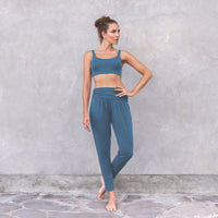 Yoga-Pants "Mari" - petrol - YOGISHOP