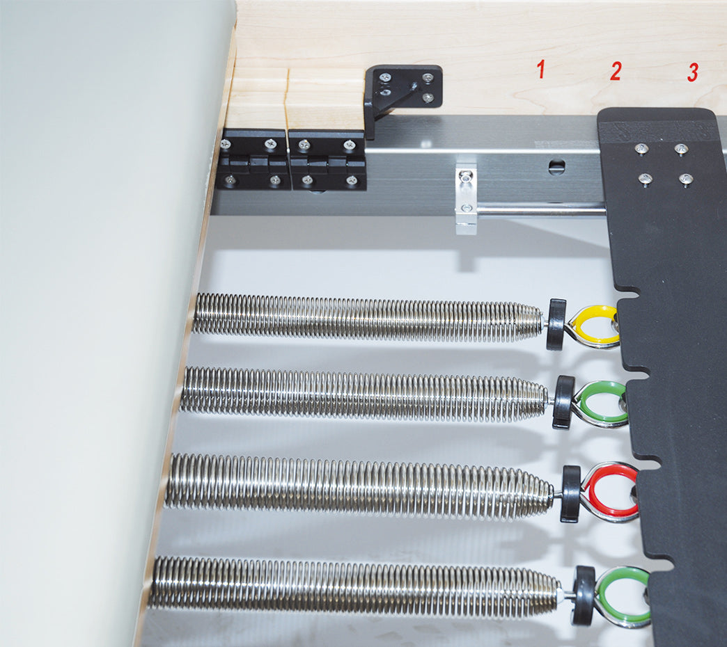 Pilates Reformer Ahorn "Short Leg" (inkl. Sitting Box und Jump Board) - creme - YOGISHOP