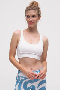 Yoga-Bra Rami - white - YOGISHOP