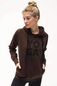 Yoga-Hoodie Rudra - hazel marl - YOGISHOP
