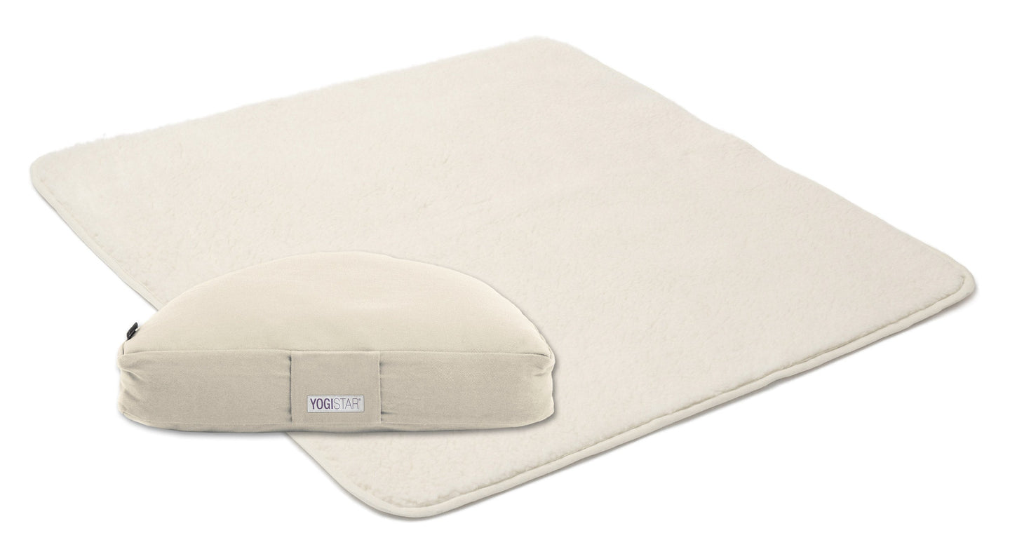 Yoga-Set Calm Edition - Meditation natur 75 x 75 cm - YOGISHOP