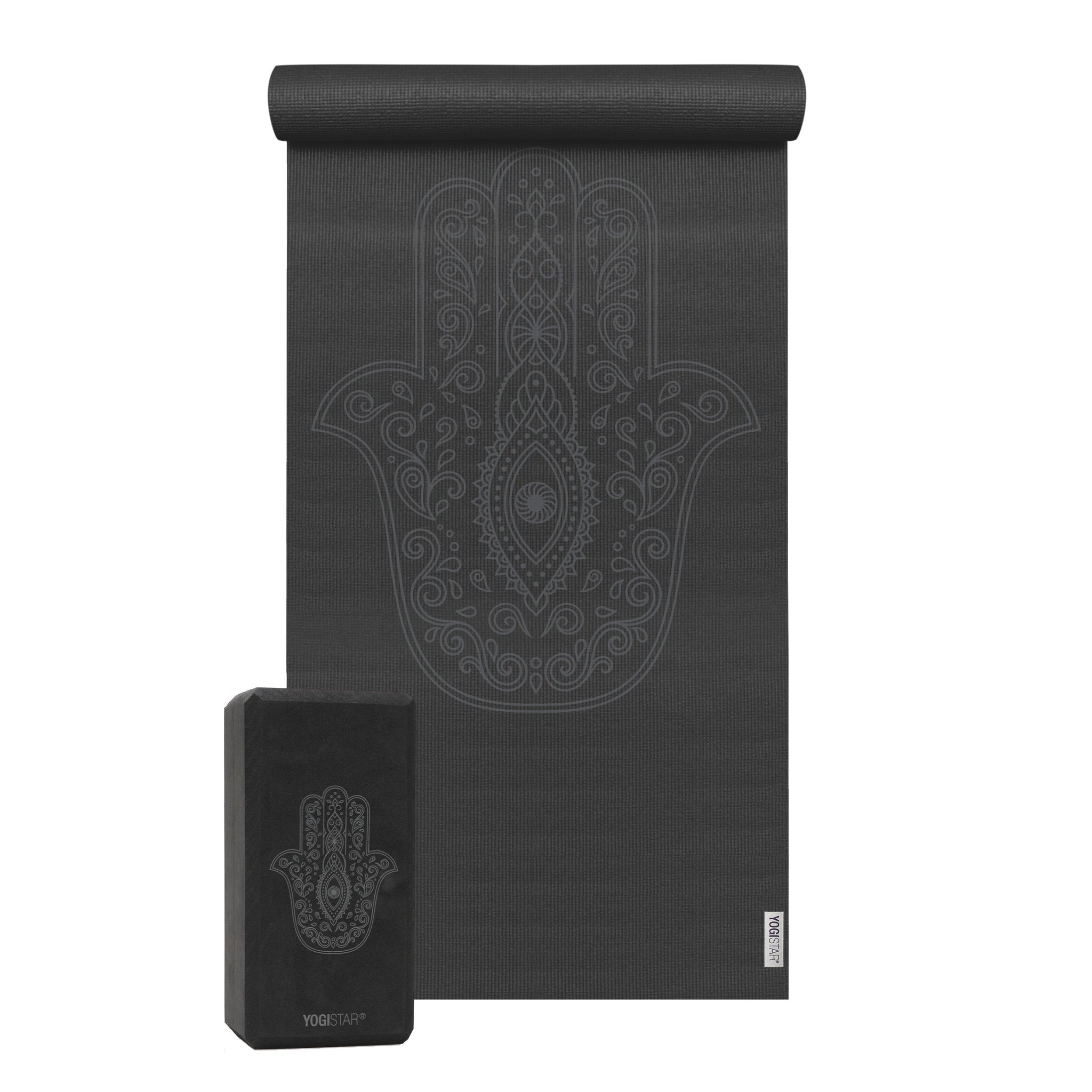 Yoga-Set Starter Edition - hand of fatima (Yogamatte + 1 Yogablock) - YOGISHOP