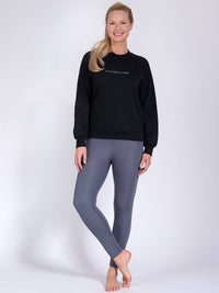 Sweater Bella - Black mit Love Peace Yoga - YOGISHOP