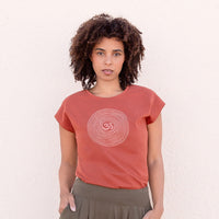 T-Shirt Om tencel - cinnamon - YOGISHOP