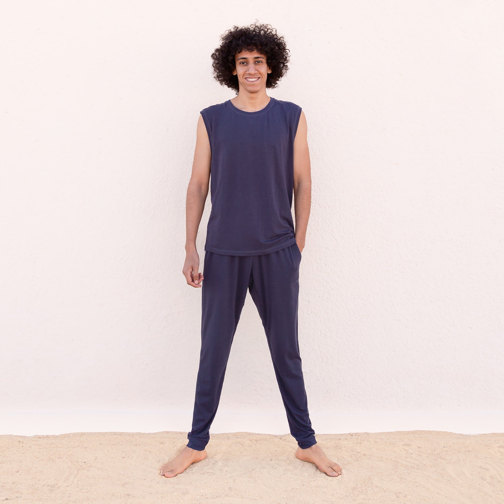Yoga-Pants Johnny - Tencel nightblue - YOGISHOP
