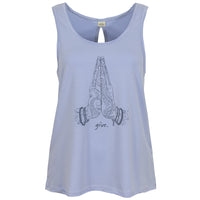 Yoga-Top Alaska Give - skyblue - YOGISHOP