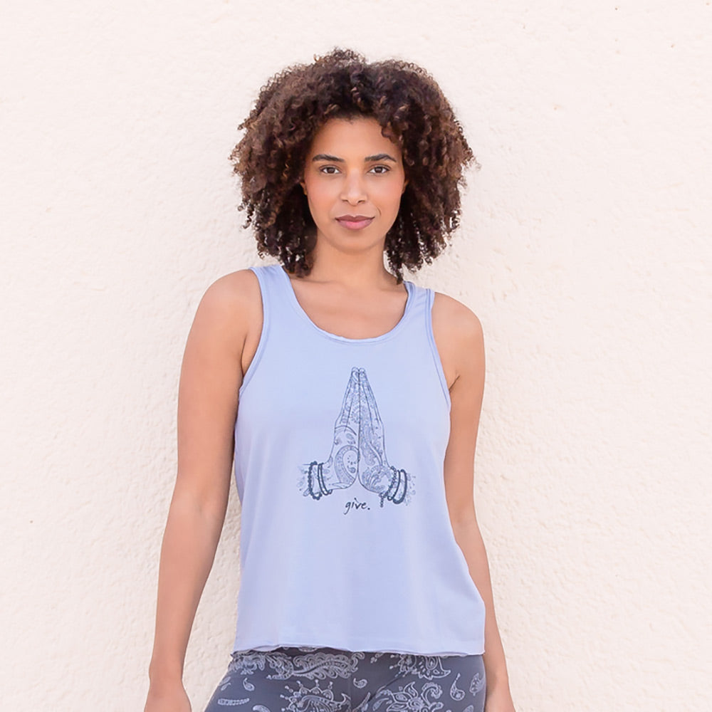 Yoga-Top Alaska Give - skyblue - YOGISHOP