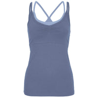 Yoga-Top Sofia - bluegrey - YOGISHOP