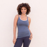 Top da yoga Sofia - bluegrigio