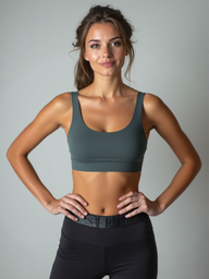 Yoga-Bra "rheia" - pine green - YOGISHOP