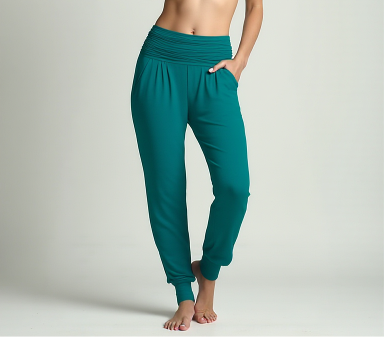 Yoga-Harempants "ala" - petrol - YOGISHOP