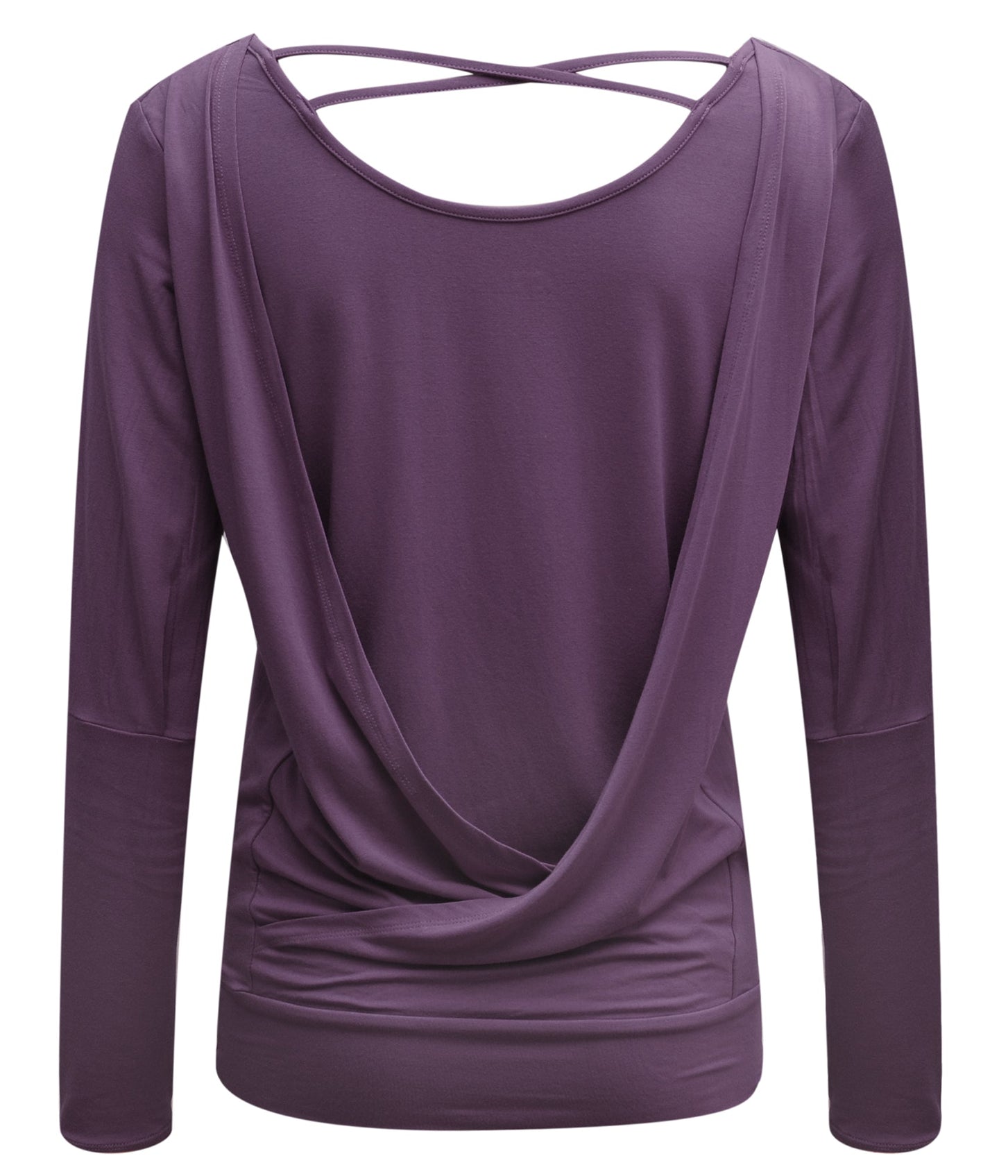 Yoga-Longsleeve flowing shakti "ala" - elderberry - YOGISHOP