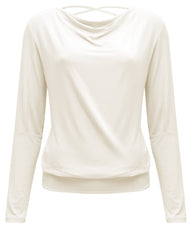 Yoga-Longsleeve flowing shakti "ala" - ivory - YOGISHOP