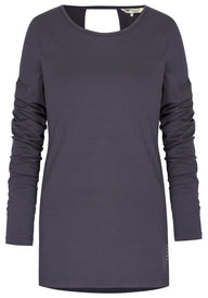 Yoga-Top "Open Back" - pebble - YOGISHOP