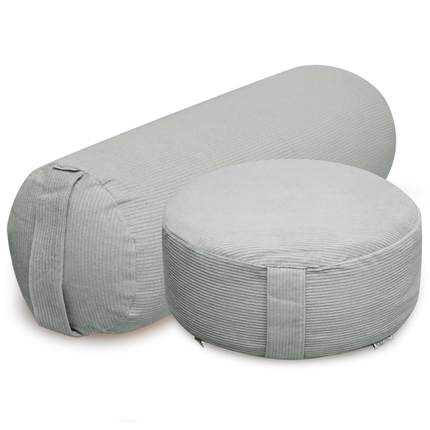 Yoga-Set Velvet (Meditationskissen Cord + Yoga-Bolster Yin Cord) - YOGISHOP