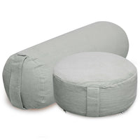 Yoga-Set Velvet (Meditationskissen Cord + Yoga-Bolster Yin Cord) - YOGISHOP