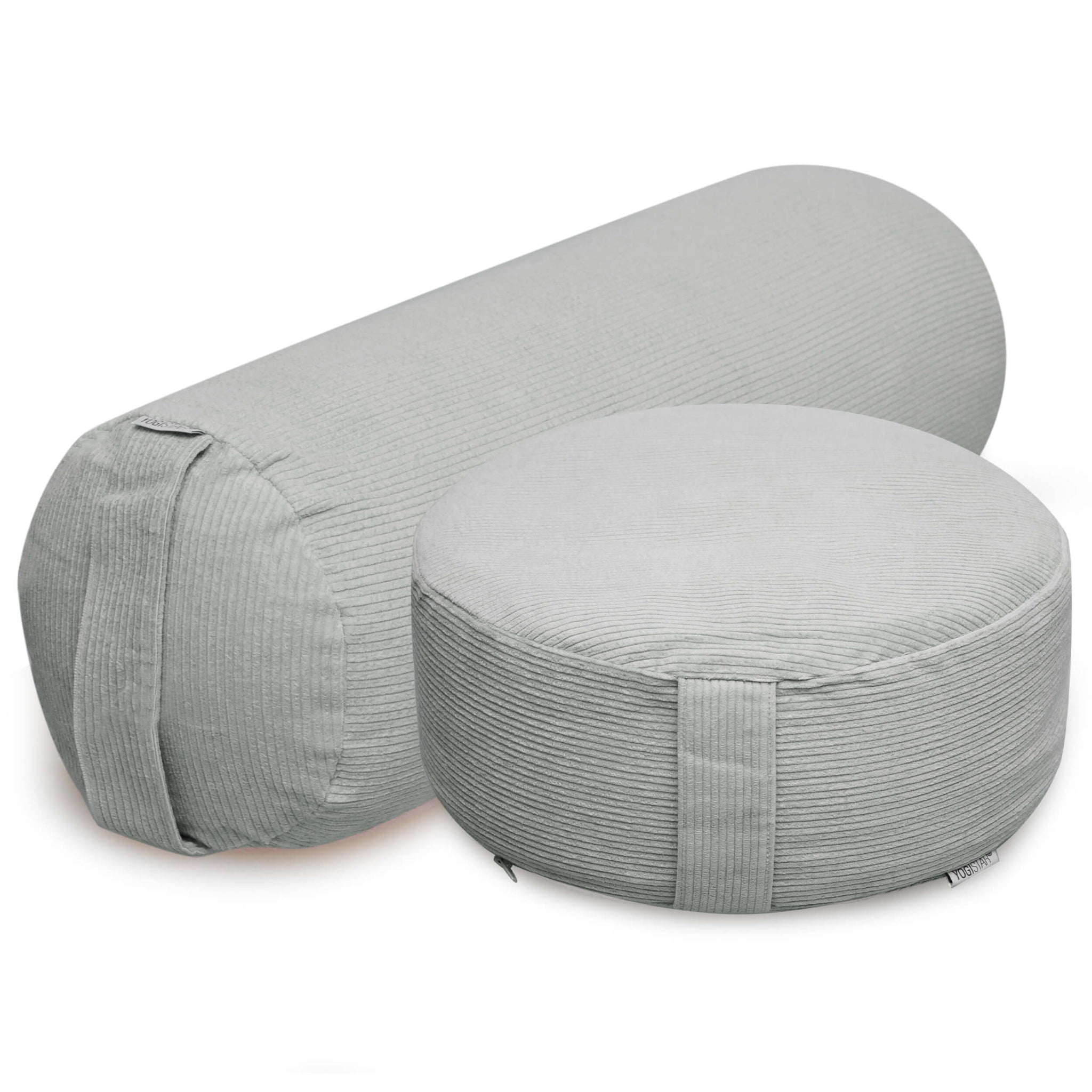Yoga-Set Velvet (Meditationskissen Cord + Yoga-Bolster Yin Cord) - YOGISHOP