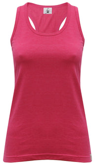 Yoga-Racerback-Top "uni" - bright rose - YOGISHOP