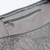 Yogatasche yogibag® basic - zip - cotton - art collection - 65 cm - lotus mandala - graphit - YOGISHOP