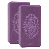 Yogablock yogiblock® basic - art collection - ajna chakra - aubergine - 2er-Set - YOGISHOP