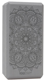 Yogablock yogiblock® basic - art collection - lotus mandala - graphite - YOGISHOP
