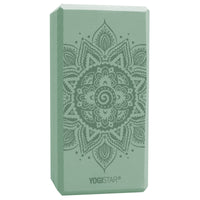 Yogablock yogiblock® basic - art collection - spiral mandala - velvet mint